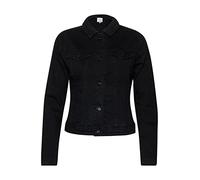 ICHI Ihstampe Oui Veste en Jean, Noir (10011), 38 Femme