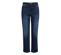 ICHI IHTWIGGY Raven Jean pour femme avec coupe droite stretch, Bleu foncé (19038), 34
