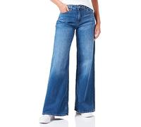 ICHI Ihtwiggy Wide Mous, 19037/Medium Blue, 33W x 32L Femme
