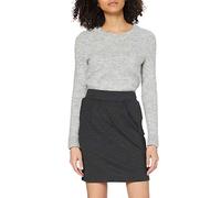 ICHI Jupe Femme Kate SK - Gris foncé (Dark Grey Melange 10021) - Taille 40