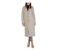 Ichi - Manteau Croisé en Mélange de Laine à Boutons - Femme - Manteaux - Beige - Taille: 38 FR
