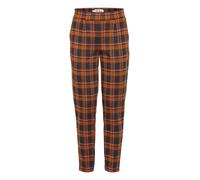 ICHI Pantalon à pince 'IHKate' bleu nuit / orange foncé, Taille 36