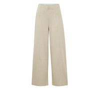 ICHI Pantalon à plis 'Kate' sable / marron, Taille 38