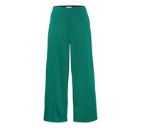 ICHI Pantalon à plis 'KATE' vert / noir, Taille 38