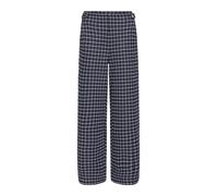 ICHI Pantalon 'ICHKATE CLOULE' bleu foncé / noir / blanc cassé, Taille 42