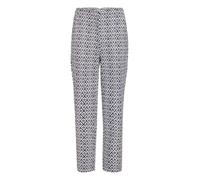 ICHI Pantalon 'IHKate' bleu foncé / blanc cassé, Taille 34