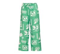 ICHI Pantalon 'IHYETTA' vert / blanc, Taille 36
