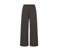 Ichi - Pantalon Jacquard Herringbone Noir Marron - Femme - Pantalons - Brun - Taille: 46 FR