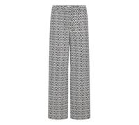 ICHI Pantalon 'Kate' bleu foncé / blanc, Taille 36