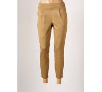 ichi pantalons femme de couleur jaune 36