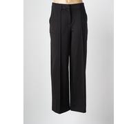 ichi pantalons femme de couleur noir 38