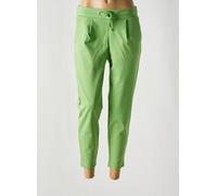 ichi pantalons femme de couleur vert 36