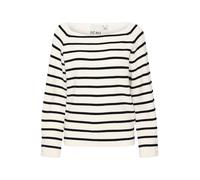 ICHI Pull-over 'Boston' beige clair / noir, Taille L