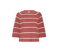 ICHI Pull-over 'BOSTON' écru / rouge rouille, Taille M