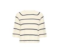 ICHI Pull-over 'BOSTON' ivoire / noir, Taille L