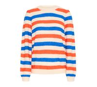 ICHI Pull-over 'DUSTY' beige / bleu / orange, Taille M