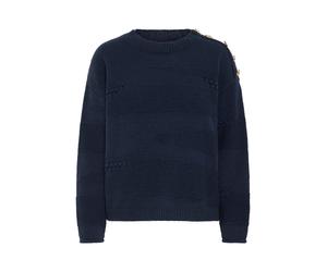 ICHI Pull-over 'IHASTRA' bleu foncé, Taille M