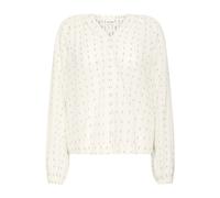 ICHI Pull-over 'IHDOTSE' vert clair / blanc, Taille S