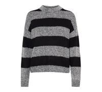 ICHI Pull-over ' KAMARA LS13 ' gris / noir, Taille L