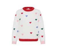 ICHI Pull-over mélange de couleurs / blanc, Taille XL