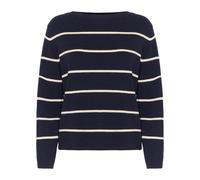 Ichi - Pull Rayé Total Eclipse Almond - Femme - Pulls - Multicolore - Taille: 40 FR