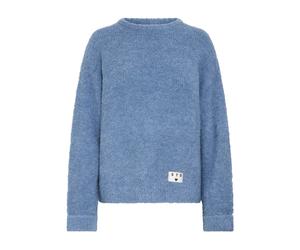 Ichi - Pull Tricoté Blue Yonder - Femme - Pulls - Bleu - Taille: 38 FR