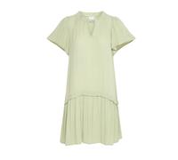 Ichi - Robe à volants avec décolleté en V - Femme - Robes - Vert - Taille: 42 FR