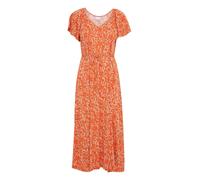 ICHI Robe 'Aya' beige / orange / blanc, Taille 38