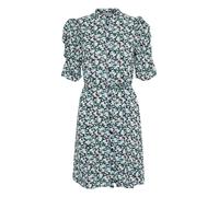 ICHI Robe-chemise bleu foncé / rose clair / blanc, Taille 38