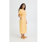 ICHI Robe d’été 'ICHVera' jaune / rose, Taille 40