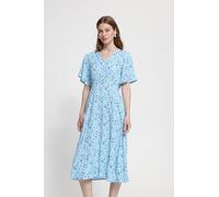 ICHI Robe d’été 'IHVera' bleu / bleu clair / vert / blanc, Taille 38