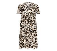 ICHI Robe marron / noir, Taille 38