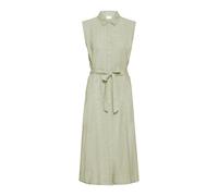 Ichi - Robe Midi avec Col Chemise - Femme - Robes - Vert - Taille: 40 FR