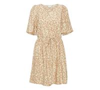 ICHI Robe 'TAMIKO' camel / écru, Taille 34