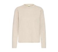 Pull col rond manches longues femme Ichi Luls Beige M