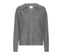 Ichi - V-neck Tricots - Femme - Pulls - Gris - Taille: 44 FR