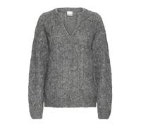 Ichi - V-neck Tricots - Femme - Pulls - Gris - Taille: 46 FR
