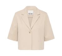 Ichi - Veste Blazer Courte Col Classique - Femme - Vestes - Beige - Taille: 46 FR