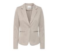 Ichi - Veste Blazer en Jacquard Herringbone - Femme - Vestes - Beige - Taille: 38 FR
