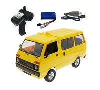 Ichlovdu RTR Van 1:10 RC Car Drift Truck Light On-Road Car Bus 2,4 GHz Moteur 260 télécommandé D42 Jaune RC Véhicule tout-terrain Jouet cadeau pour adulte garçon