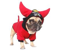 iChoue Manteau d'hiver en corne de buffle pour bouledogue français, carlin, bouledogue anglais, garde vos chiens au chaud et élégants. Ajoutez du plaisir à la garde-robe de votre animal de compagnie -