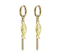Ichthus Boucles d'oreilles poisson Ichthus Croix Boucles d'oreilles Christian Jésus Poisson Boucles d'oreilles Bijoux Religieux Symboles Chrétiens Accessoires Cadeau pour Femmes