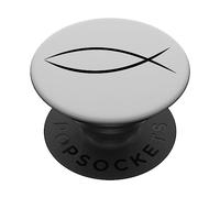 ICHTHYS ICHTHUS JÉSUS POISSON SYMBOLE CHRÉTIEN PopSockets PopGrip Interchangeable