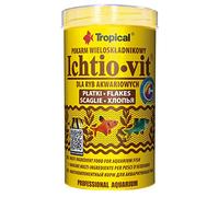 Tropical ICHTIO-VIT 500ml / 100g - Nourriture Multi-ingrédients pour Poisson d'aquarium en Flocons