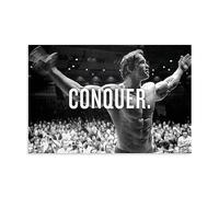 ICHU Arnold Schwarzenegger Conquer Poster décoratif sur toile et image d'art moderne pour chambre à coucher 20 x 30 cm