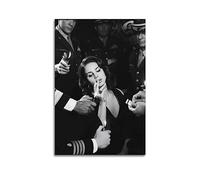 ICHU Lana Del Rey - Poster d'art décoratif sur toile en noir et blanc, affiche murale et image d'art moderne pour chambre à coucher, 30 x 45 cm