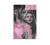 ICHU Lana Del Rey - Poster décoratif sur toile rose, décoration moderne pour chambre à coucher, 20 x 30 cm