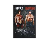 ICHU Sylvester Stallone Rocky And Rambo Poster décoratif sur toile et image d'art moderne pour chambre à coucher 40 x 60 cm
