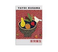 ICHU YAYOI KUSAMA Poster décoratif sur toile Motif bol de fruits 40 x 60 cm