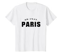 Ici C'est Paris Football Cadeau p.s.g Fan Homme Femme T-Shirt, Enfant, Blanc, 8 Ans